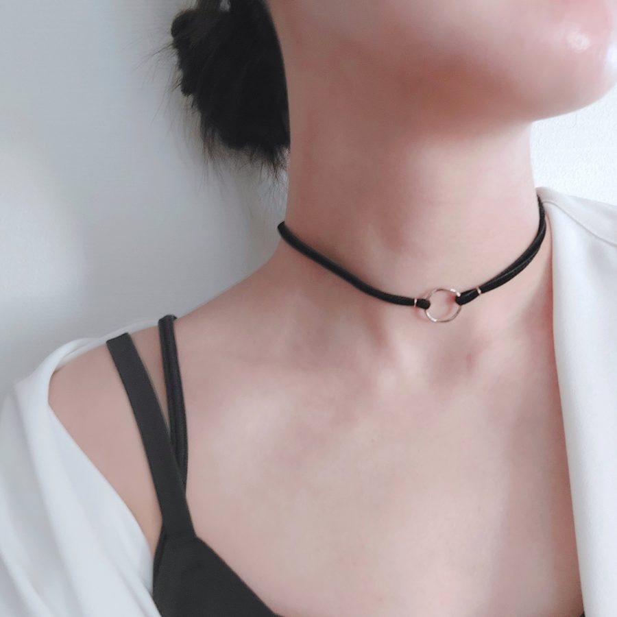 V.ベロアリボン×リングのチョーカー[Photo1]