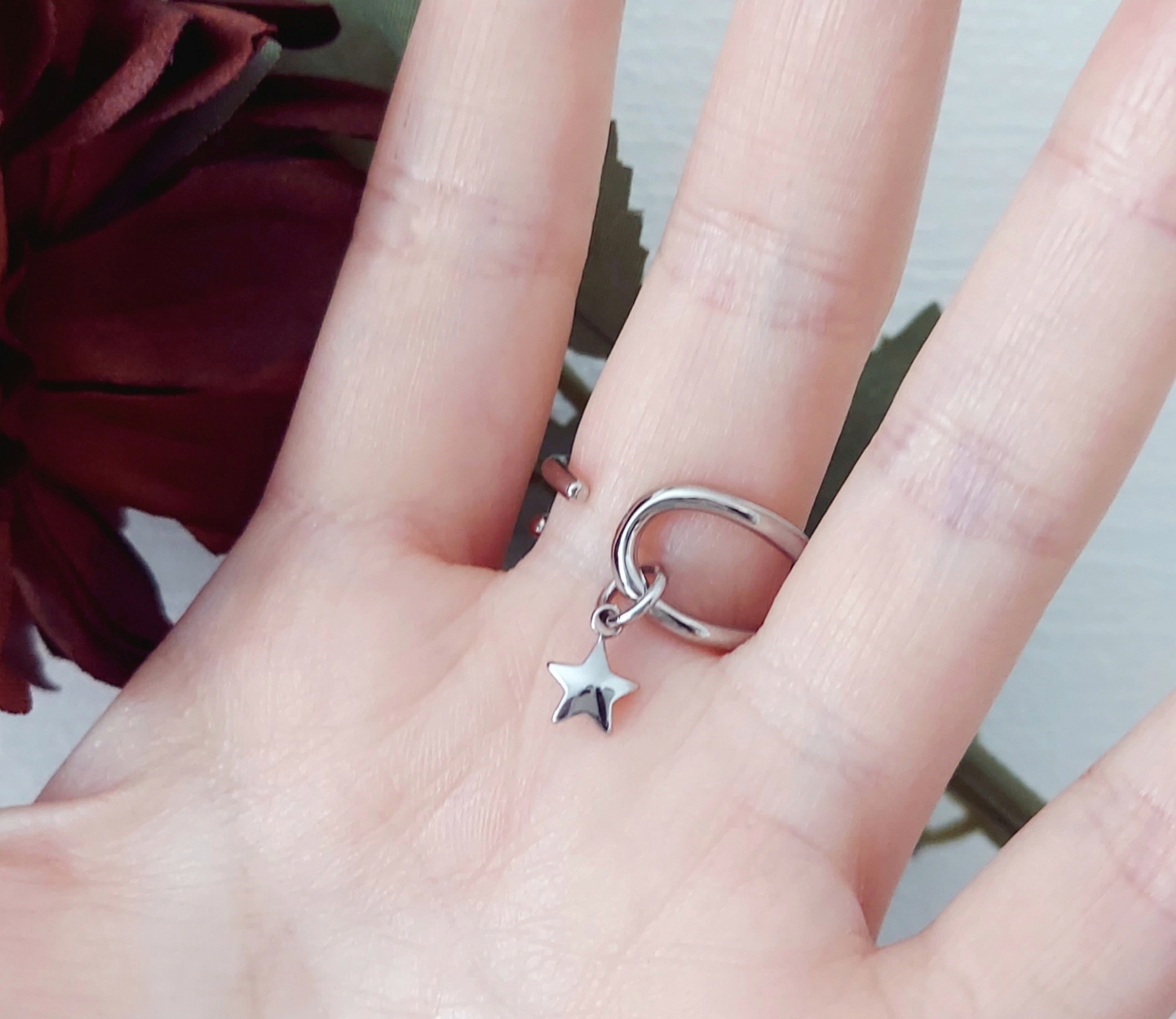 Knot Ring With Star[Photo2]